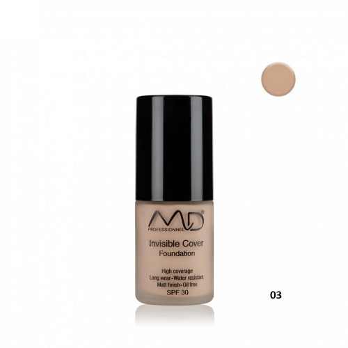 MD Professionnel Invisible Cover Foundation 03 Sand 15ml SPF30